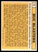 1963 Topps # 18 Smoky Burgess/Dick Stuart/Roberto Clemente/Bob Skinner Buc Blasters EX++  ID: 83027