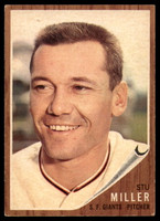 1962 Topps #155 Stu Miller EX++ Excellent++ 