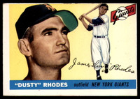1955 Topps #1 Dusty Rhodes VG/EX ID: 56277