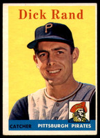 1958 Topps #218 Dick Rand VG Very Good RC Rookie ID: 102404
