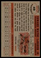 1956 Topps #49 Eddie LeBaron EX++ SP ID: 85798