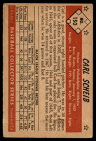 1953 Bowman Color #150 Carl Scheib VG/EX