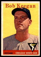 1958 Topps #200 Bob Keegan UER VG Very Good  ID: 102414