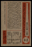 1954 Bowman #6 Nellie Fox VG/EX  ID: 91071