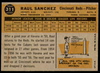 1960 Topps #311 Raul Sanchez Excellent+  ID: 197140