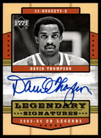 2003-04 UD Legends  LS-DT David Thompson Auto Signed Denver Nuggets