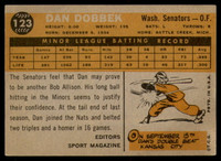 1960 Topps #123 Dan Dobbek RS Excellent+  ID: 196137