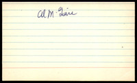 Al McGuire SIGNED 3X5 INDEX CARD AUTHENTIC AUTOGRAPH New York Knickerbockers Vintage Signature ID: 73651