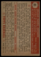 1952 Topps #83 Billy Johnson EX++  ID: 91350