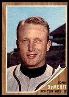 1962 Topps #4 John DeMerit Very Good  ID: 194352