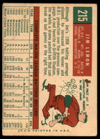 1959 Topps #215 Jim Lemon EX++ Excellent++ 
