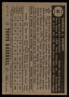 1952 Topps #61 Tookie Gilbert VG Black Back ID: 89884