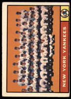 1961 Topps #228 Yankees Team VG  ID: 88912
