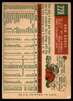 1959 Topps #228 Don Gross EX++ Excellent++  ID: 101454