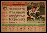 1955 Topps #170 Jim Pearce DP EX++ RC Rookie ID: 54280