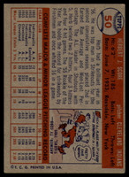 1957 Topps #50 Herb Score EX++  ID: 88665