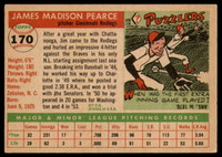 1955 Topps #170 Jim Pearce DP EX++ Excellent++ RC Rookie