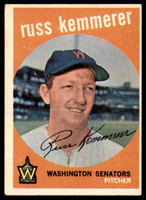 1959 Topps #191 Russ Kemmerer Excellent+  ID: 161381