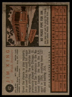 1962 Topps #42 Jim King UER EX Excellent 