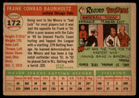 1955 Topps #172 Frank Baumholtz UER DP EX ID: 54313