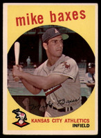 1959 Topps #381 Mike Baxes EX++ Excellent++ 