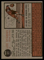 1962 Topps #321 Lee Stange Excellent RC Rookie ID: 145310