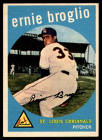 1959 Topps #296 Ernie Broglio Excellent+ RC Rookie ID: 161474