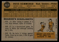 1960 Topps #362 Russ Kemmerer Excellent+  ID: 162252