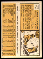 1963 Topps #174 Larry Burright EX++ Excellent++  ID: 113625