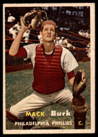 1957 Topps #91 Mack Burk VG Very Good RC Rookie