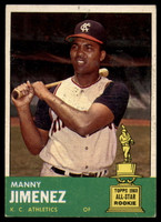 1963 Topps #195 Manny Jimenez EX++ Excellent++  ID: 113660