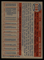 1957 Topps #118 Bob Porterfield VG Very Good 