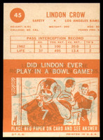 1963 Topps # 45 Lindon Crow NM Near Mint 