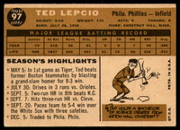 1960 Topps #97 Ted Lepcio Excellent  ID: 161847