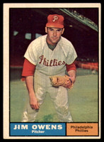 1961 Topps #341 Jim Owens Excellent+  ID: 135744