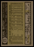 1961 Topps #315 Earl Battey EX++ Excellent++  ID: 112492