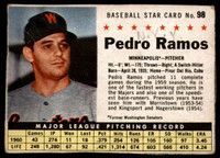 1961 Post Cereal #98 Pedro Ramos Very Good  ID: 137070