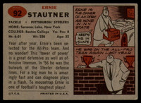 1957 Topps #92 Ernie Stautner DP EX++ ID: 72569
