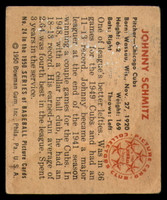 1950 Bowman #24 Johnny Schmitz VG  ID: 92098