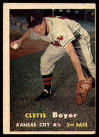 1957 Topps #121 Clete Boyer EX RC Rookie ID: 60426