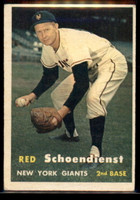 1957 Topps #154 Red Schoendienst EX