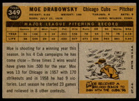 1960 Topps #349 Moe Drabowsky Very Good  ID: 197246