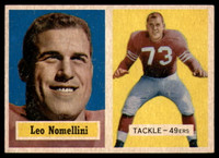 1957 Topps #6 Leo Nomellini EX/NM  ID: 90676