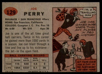 1957 Topps #129 Joe Perry DP EX++  ID: 90714
