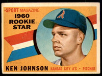 1960 Topps #135 Ken Johnson RS Excellent RC Rookie  ID: 196236
