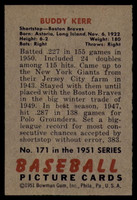 1951 Bowman #171 Buddy Kerr EX/NM
