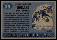 1955 Topps All American #39 Brud Holland EX/NM RC Rookie ID: 90385
