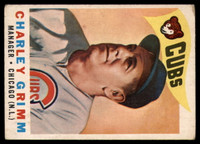 1960 Topps #217 Charlie Grimm MG Very Good  ID: 168615