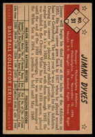 1953 Bowman Color #31 Jimmie Dykes MG VG/EX