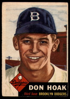 1953 Topps #176 Don Hoak VG RC Rookie